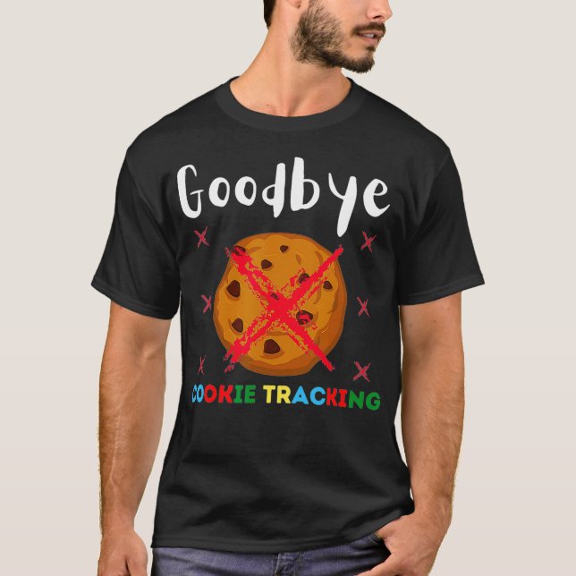 Camiseta Adeus Cookie Tracking 2021 Nerd Engraçado Online M (Frente)