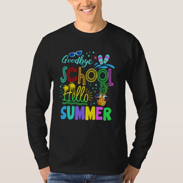 Camiseta Adeus Escola Alô Verão Último Dia de Pinto Escolar (Frente)