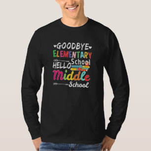 Camiseta Adeus Escola Elementar Alô Escola Médio 4