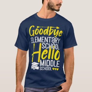 Camiseta Adeus Escola Elementar Alô Formando do Ensino Médi