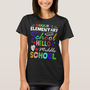 Camiseta Adeus Escola Elementar Alô Formando do Ensino Médi