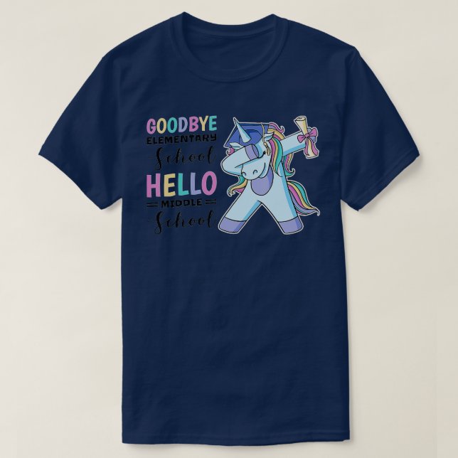 Camiseta Adeus Escola Elementar Alô Médio (3) (Frente do Design)