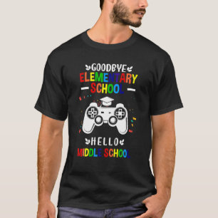 Camiseta Adeus Escola Elementar Olá Gami do Ensino Médio