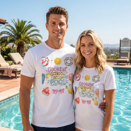 Camiseta Adeus Escola Olá Piscina