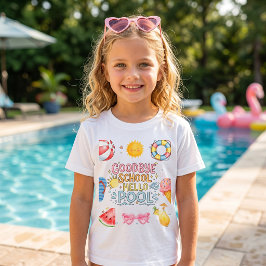 Camiseta Adeus Escola Olá Piscina