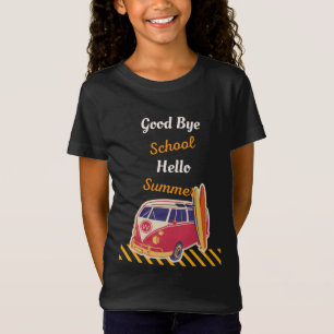 Camiseta Adeus, escola, olá, verão