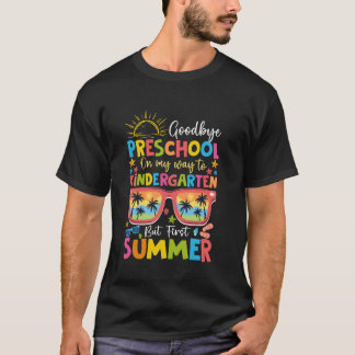 Camiseta Adeus, Graduação Pré-Escolar Para O Jardim De Infâ