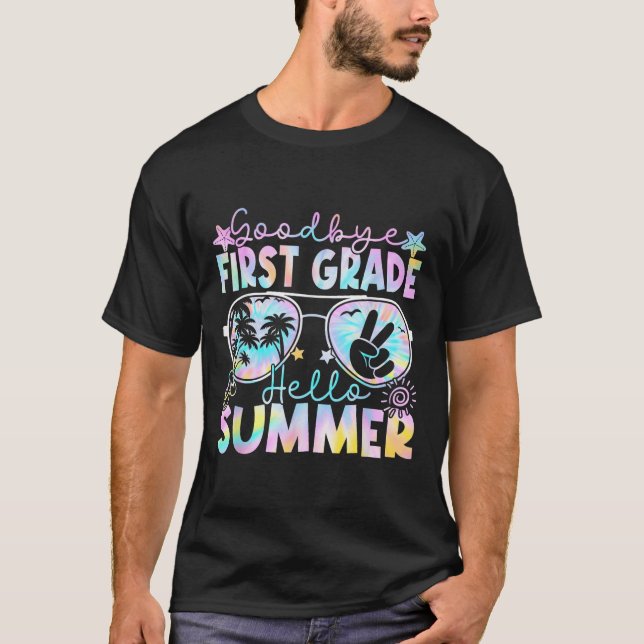 Camiseta Adeus, Grau de 1 rua Alô, Verão, 1º ano Último Da (Frente)