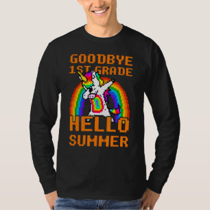 Camiseta Adeus, Grau de 1rua Olá Verão Dabbing Unicorn Rai