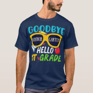 Camiseta Adeus Jardim de Infância Alô 1 rua Grau no Dia Pas