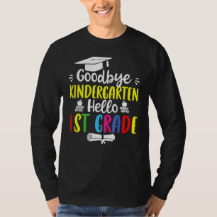 Camiseta Adeus, Jardim de Infância Olá, 1 rua De Volta À Es