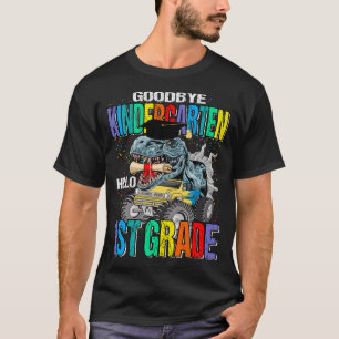 Camiseta Adeus, Jardim de Infância Olá, Caminhão Monstro da