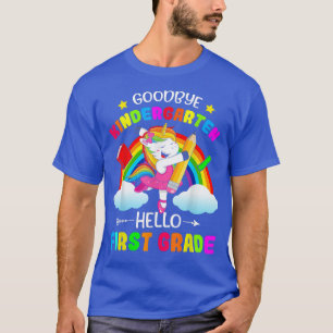 Camiseta Adeus Jardim de Infância Olá Garota de 1rua Grau U
