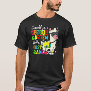 Camiseta Adeus Jardim de Infância Olá Grau 1rua Llama Girls
