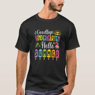 Camiseta Adeus Jardim de Infância Olá Picolé de Verão, gelo