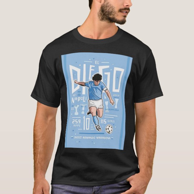Camiseta Adeus Maradona - diego armando maradona - RIP D (Frente)