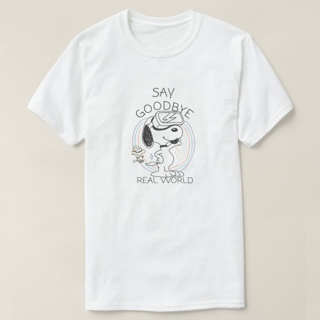 Camiseta Adeus meu mundo real (Frente do Design)