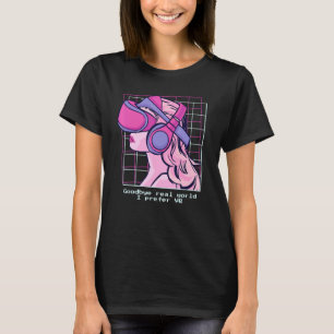 Camiseta Adeus Mundo Real - Preferia Vr - Vaporwave Virtu