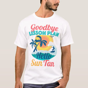 Camiseta Adeus Plano de Lição Olá Sun Tan