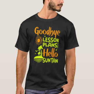 Camiseta Adeus Plano de Lição Olá Sun Tan