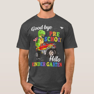 Camiseta Adeus pré-escola Olá Jardim de Infância No Dia Pas