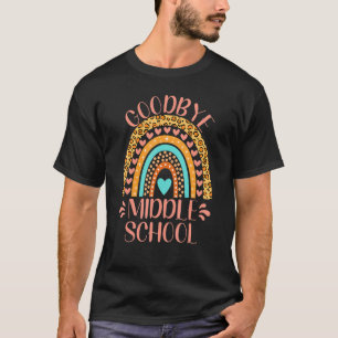 Camiseta Adeus Professora do Ensino Médio Meninas No Dia Pa