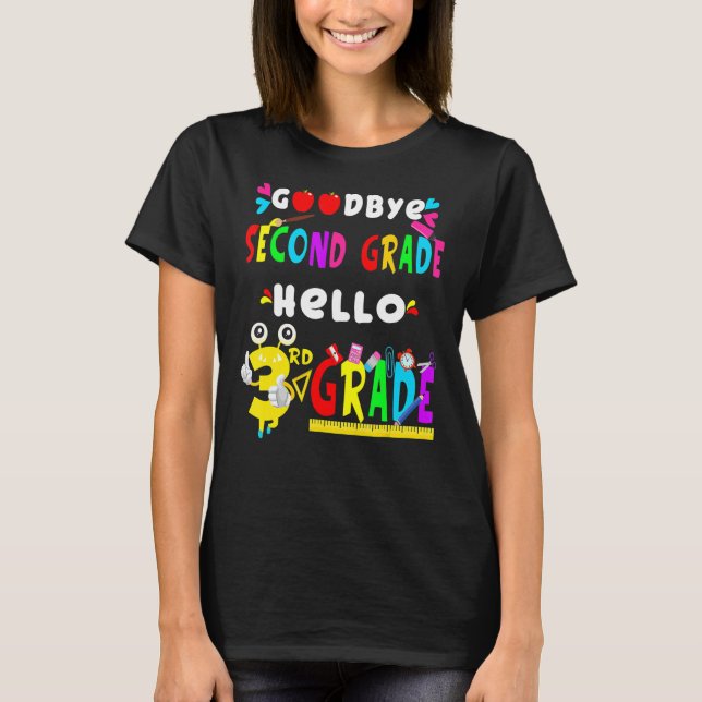 Camiseta Adeus Segundo Grau Alô 3º Grau De Volta A Scho (Frente)