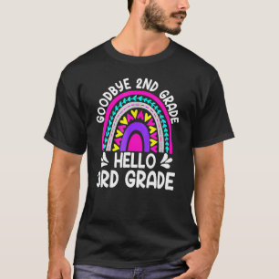 Camiseta Adeus segundo, Grau Alô, Estudante do 3º ano, Feli