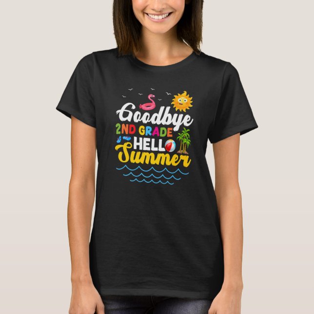 Camiseta Adeus segundo Professora Aluno Crianças Alô Almoço (Frente)