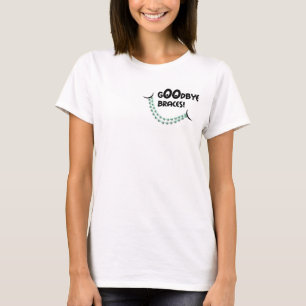 Camiseta Adeus sorriso bonito grande do verde das cintas