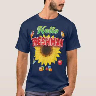 Camiseta Adeus Summer Olá Freshman Sunflower Volta Para Sc