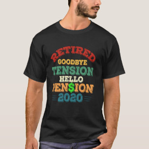 Camiseta Adeus, Tensão Alô, Pensão 2020 Engraçado R
