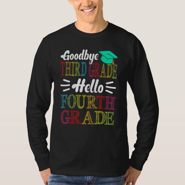 Camiseta Adeus Terceiro Grau Alô Quarto Grau Dia Passado (Frente)