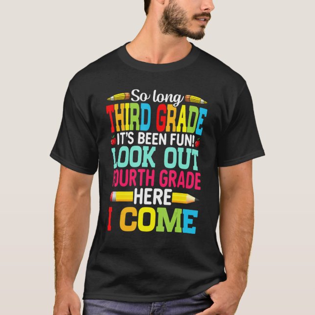 Camiseta Adeus Terceiro Grau Cuidado 4º Grau Primeiro Dia (Frente)