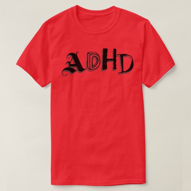 Camiseta adhd 10 (Frente do Design)