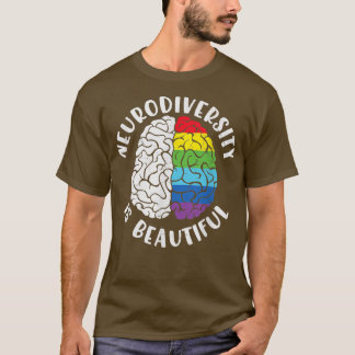 Camiseta ADHD Autismo Sensibilização A Neurodiversidade É B