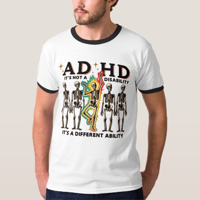 Camiseta adhd burnout clube (Frente)