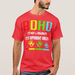 Camiseta Adhd Diferentes Crianças De Sensibilização