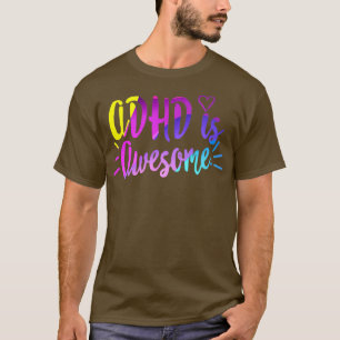 Camiseta ADHD é incrível, engraçado, o ADHD dá atenção à sa