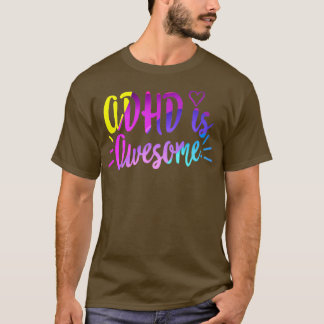 Camiseta ADHD é incrível, engraçado, o ADHD dá atenção à sa