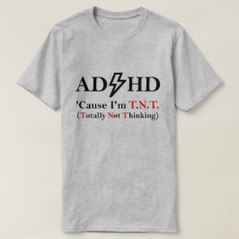 Camiseta ADHD e Rock.