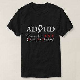 Camiseta ADHD e Rock.