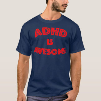 Camiseta ADHD é um Design de tipografia incrível