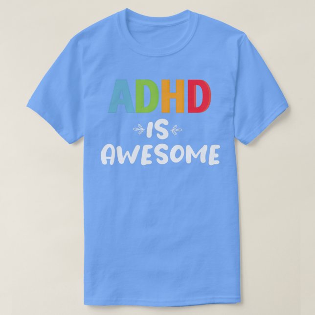 Camiseta Adhd é um ótimo presente para a família. (Frente do Design)