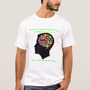 Camiseta ADHD exprime o t-shirt da consciência