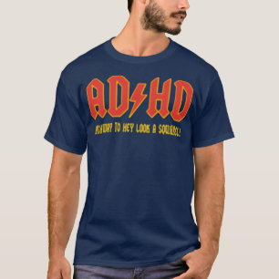 Camiseta ADHD Olhe um esquilo