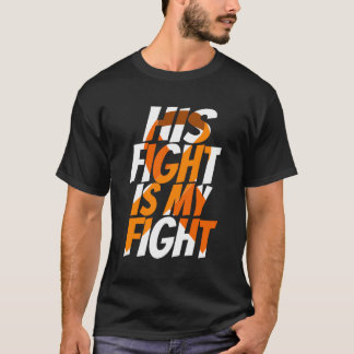 Camiseta Adhd Orange Ribbon Para Ele Adicionar Sensibilizaç