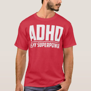 Camiseta ADHD SAUDADE Mental Mês ADHD É MINHA SUPERFÍCIE