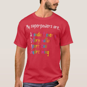 Camiseta ADHD superpotencia o prêmio de conscientização da 