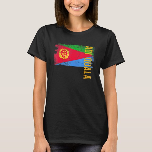 Camiseta Adi Quala Eritreia Para Homens Eritreus Mulheres E (Frente)